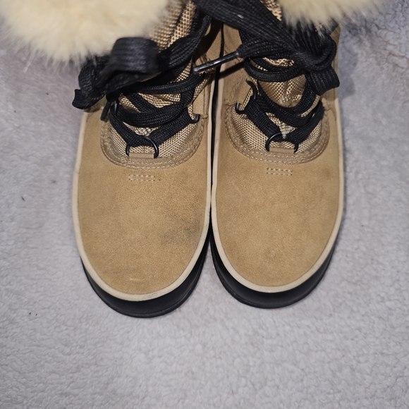 Sorel Tivoli Inner Fleece Lace Up Snow Boots 24Cm Beige Size 8.5 - Picture 6 of 14